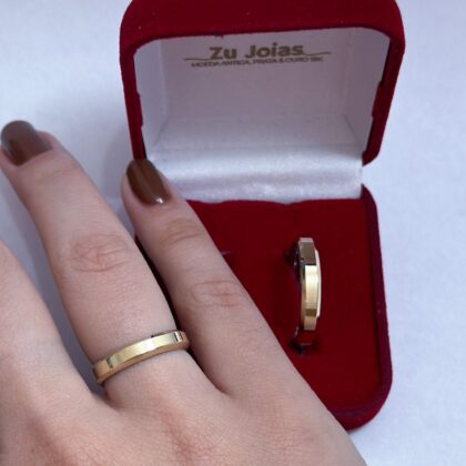 ALIANÇA CHANFRADA 4MM