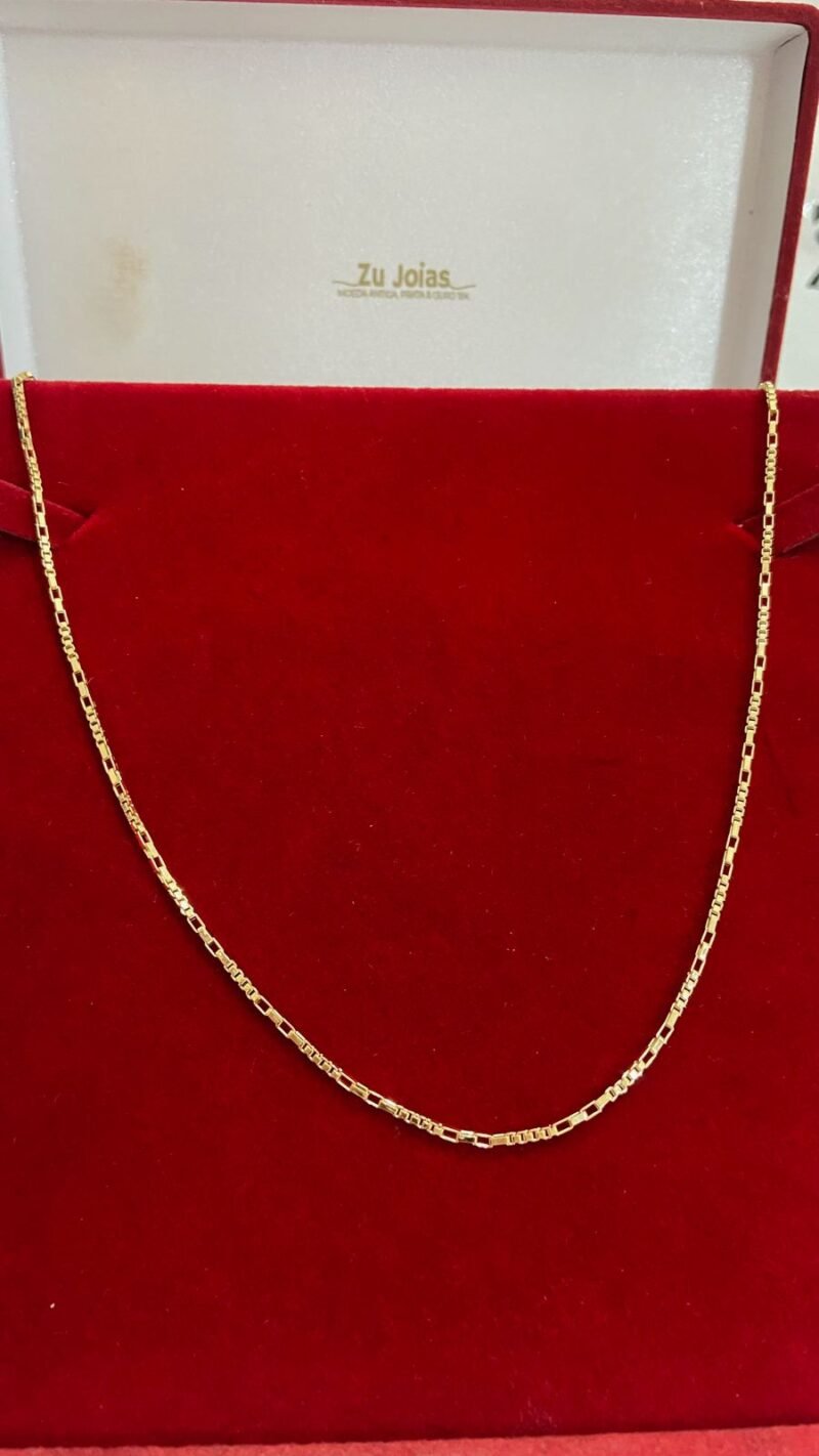 CORRENTE CARTIER CUBINHO 3 POR 1 1,5MM - Imagem 2
