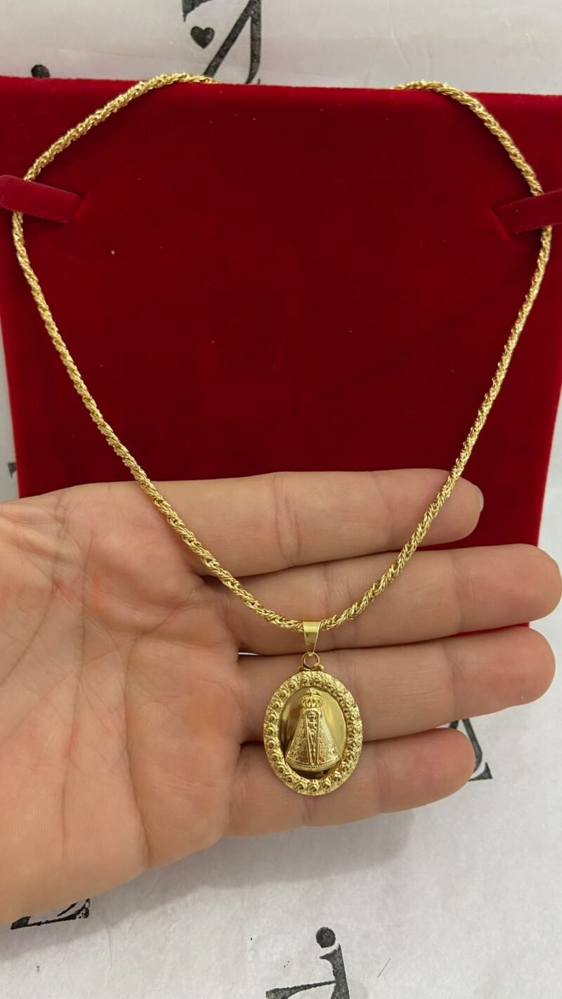 COLAR ELO BAIANO DIAMANTADA 3MM - Imagem 3