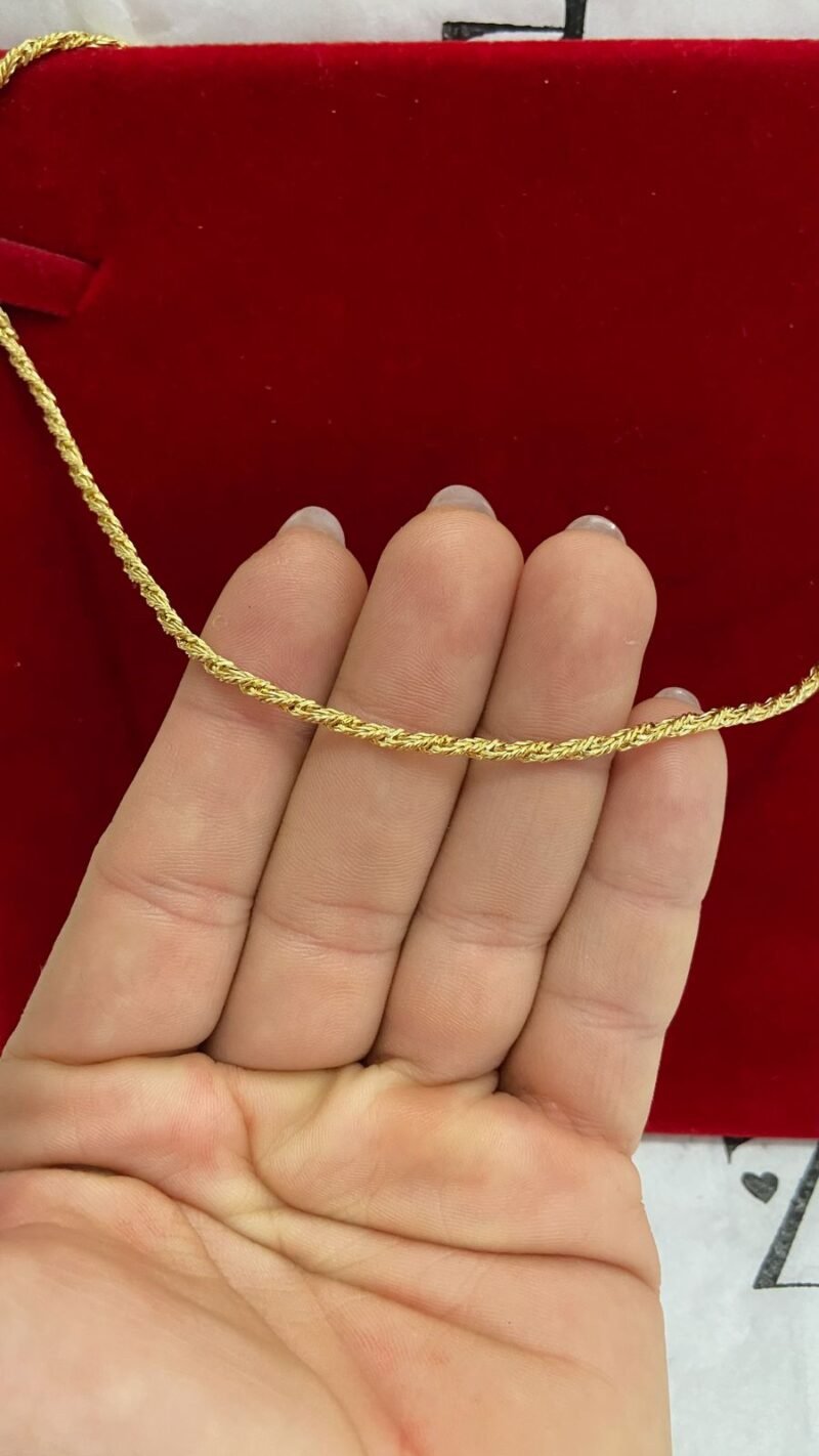 COLAR ELO BAIANO DIAMANTADA 3MM - Imagem 2
